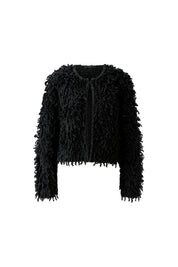 Strickjacke mit Fransen