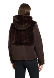 Übergangsjacke mit Kunstpelz