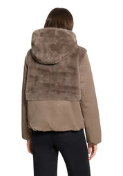 Übergangsjacke mit Kunstpelz