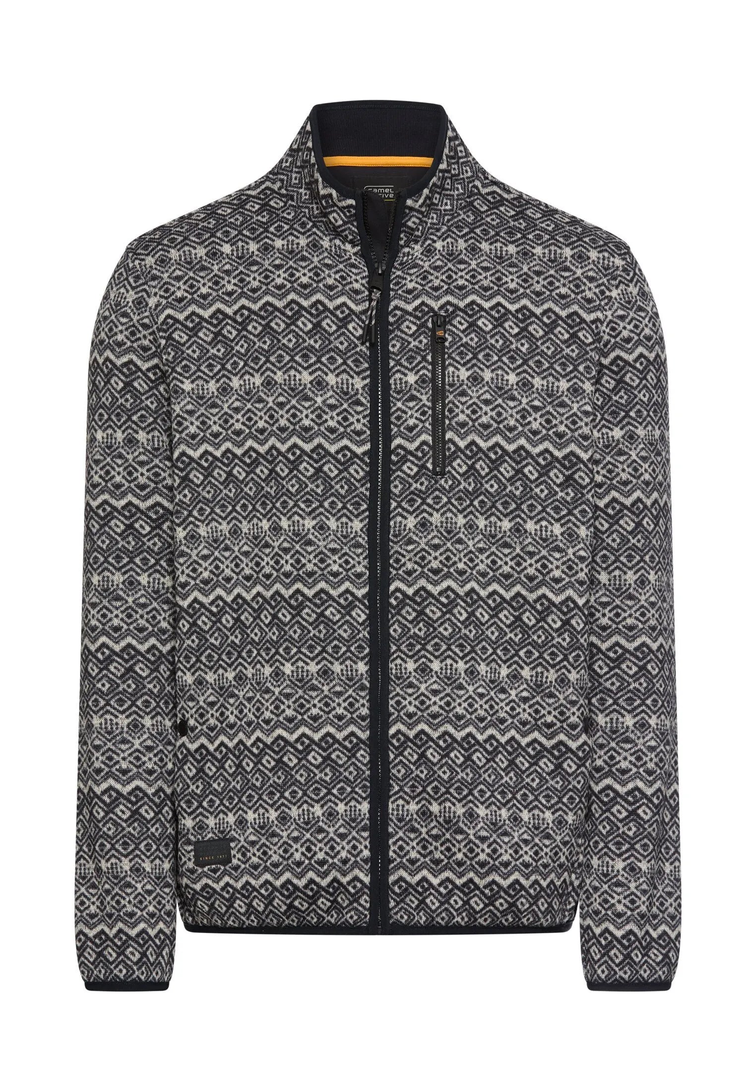 Fleecejacke mit Stehkragen