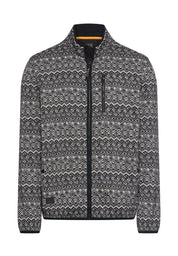 Fleecejacke mit Stehkragen