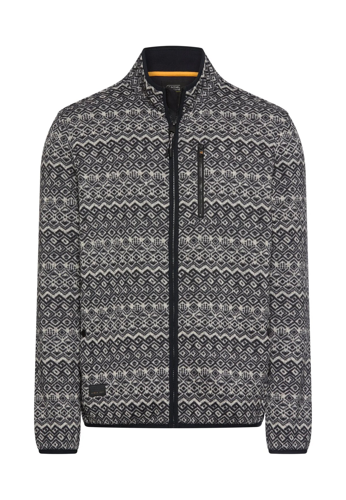 Fleecejacke mit Stehkragen
