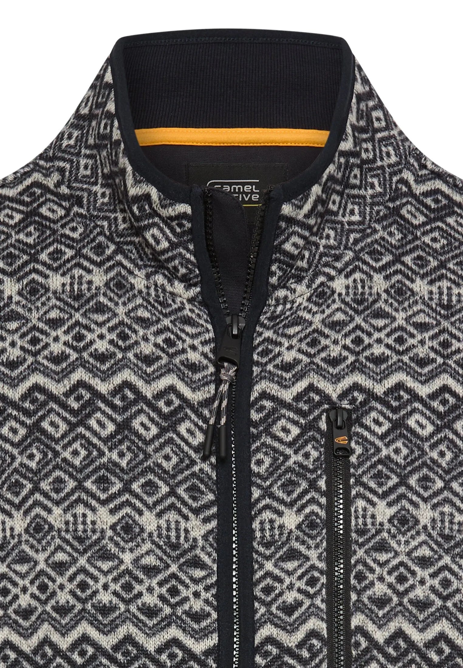 Fleecejacke mit Stehkragen