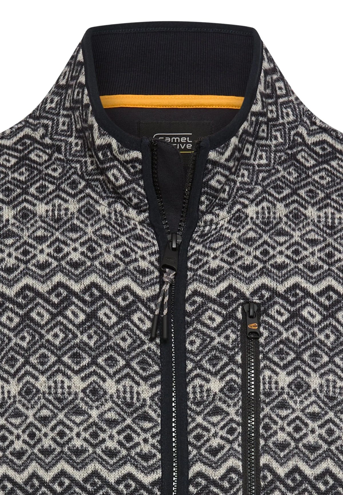 Fleecejacke mit Stehkragen