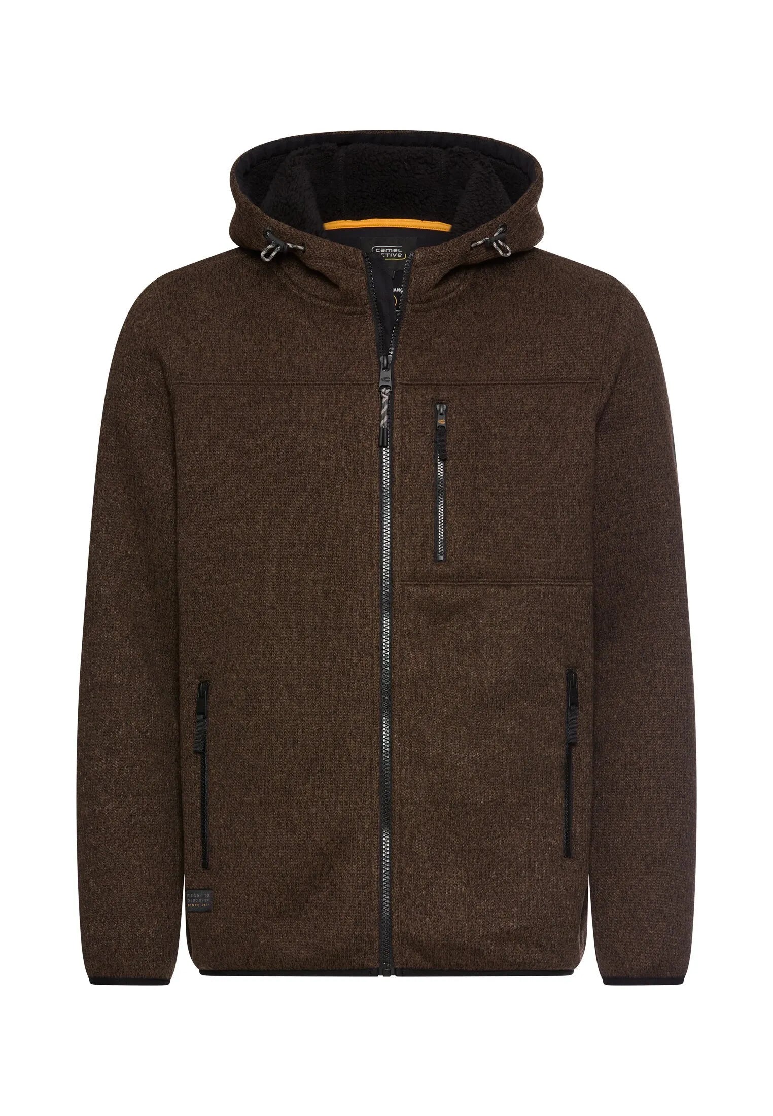 Fleecejacke mit Kapuze