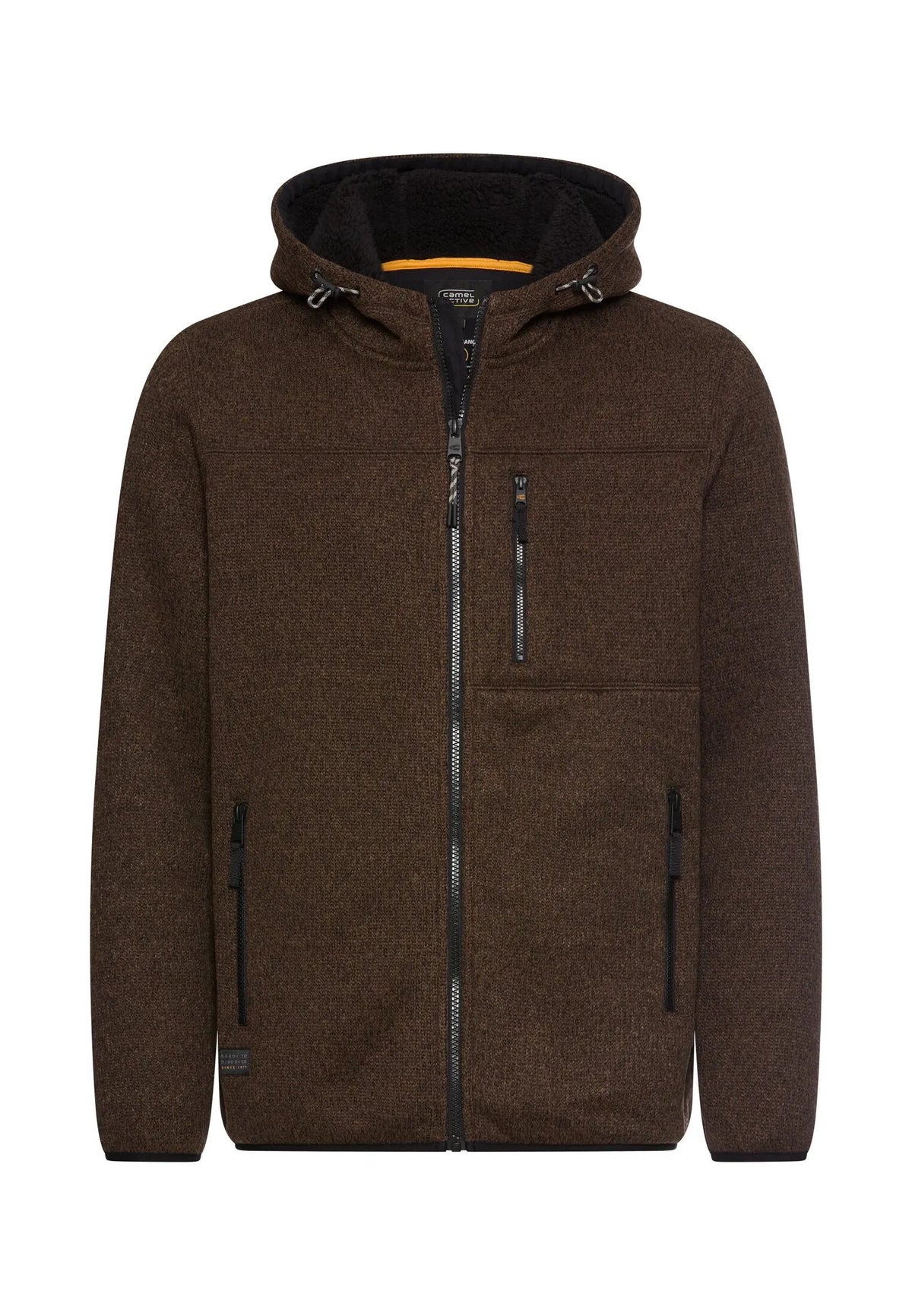 Fleecejacke mit Kapuze