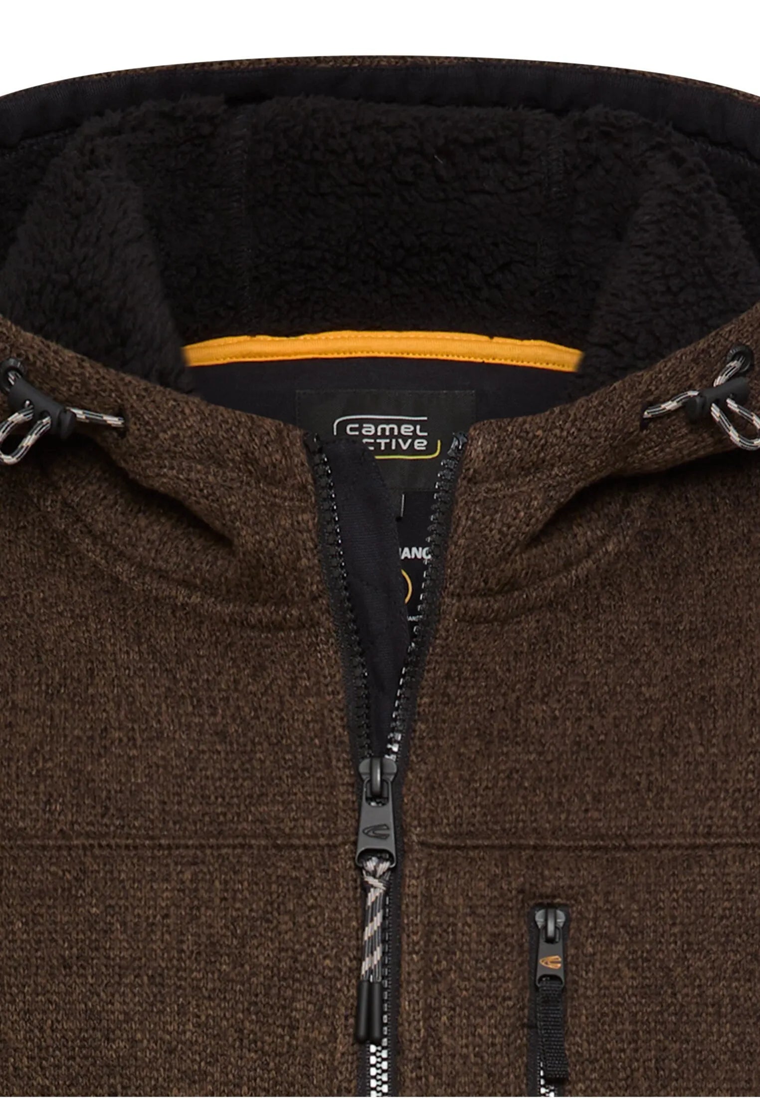 Fleecejacke mit Kapuze