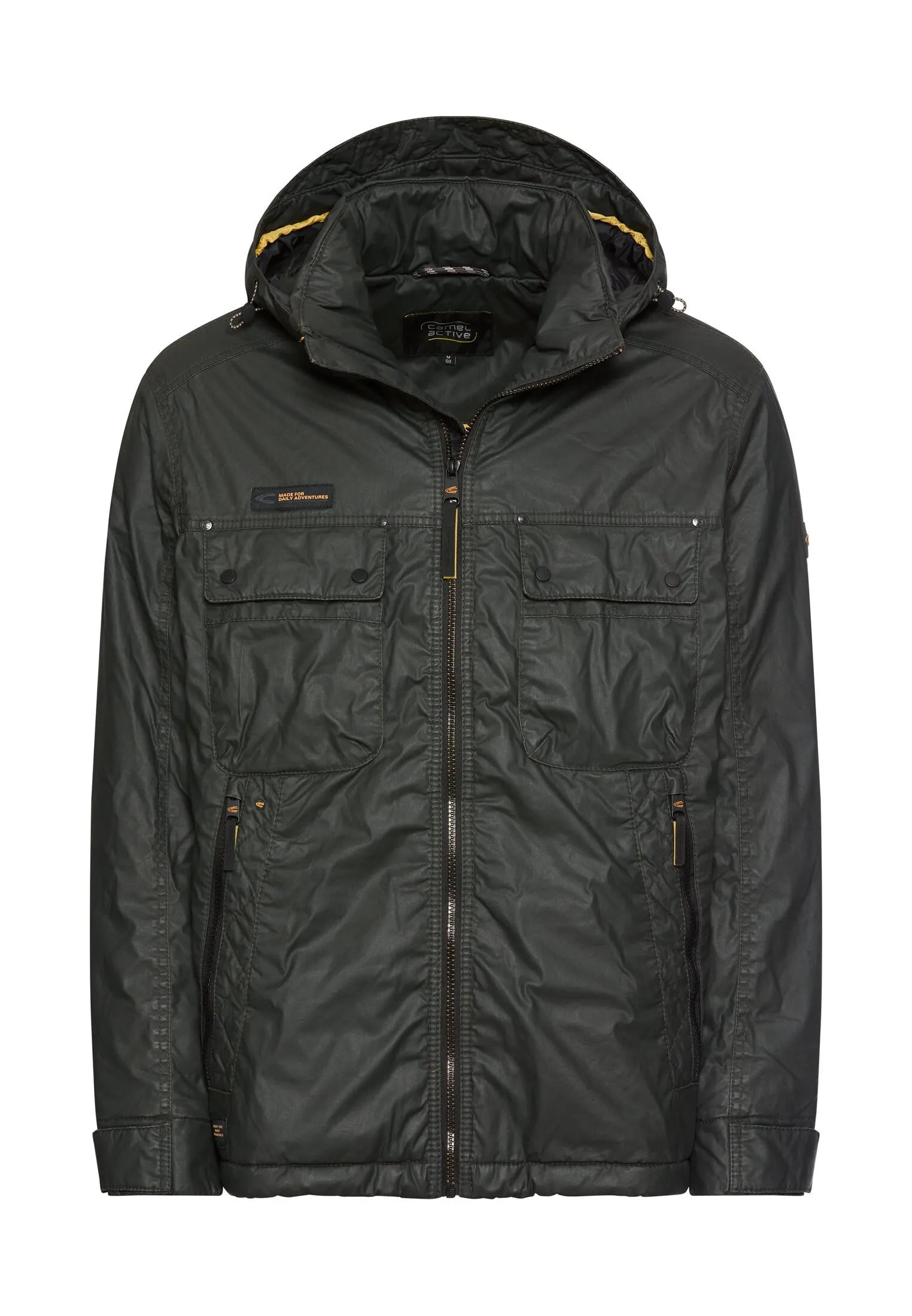 Winterjacke aus gewachster Baumwolle