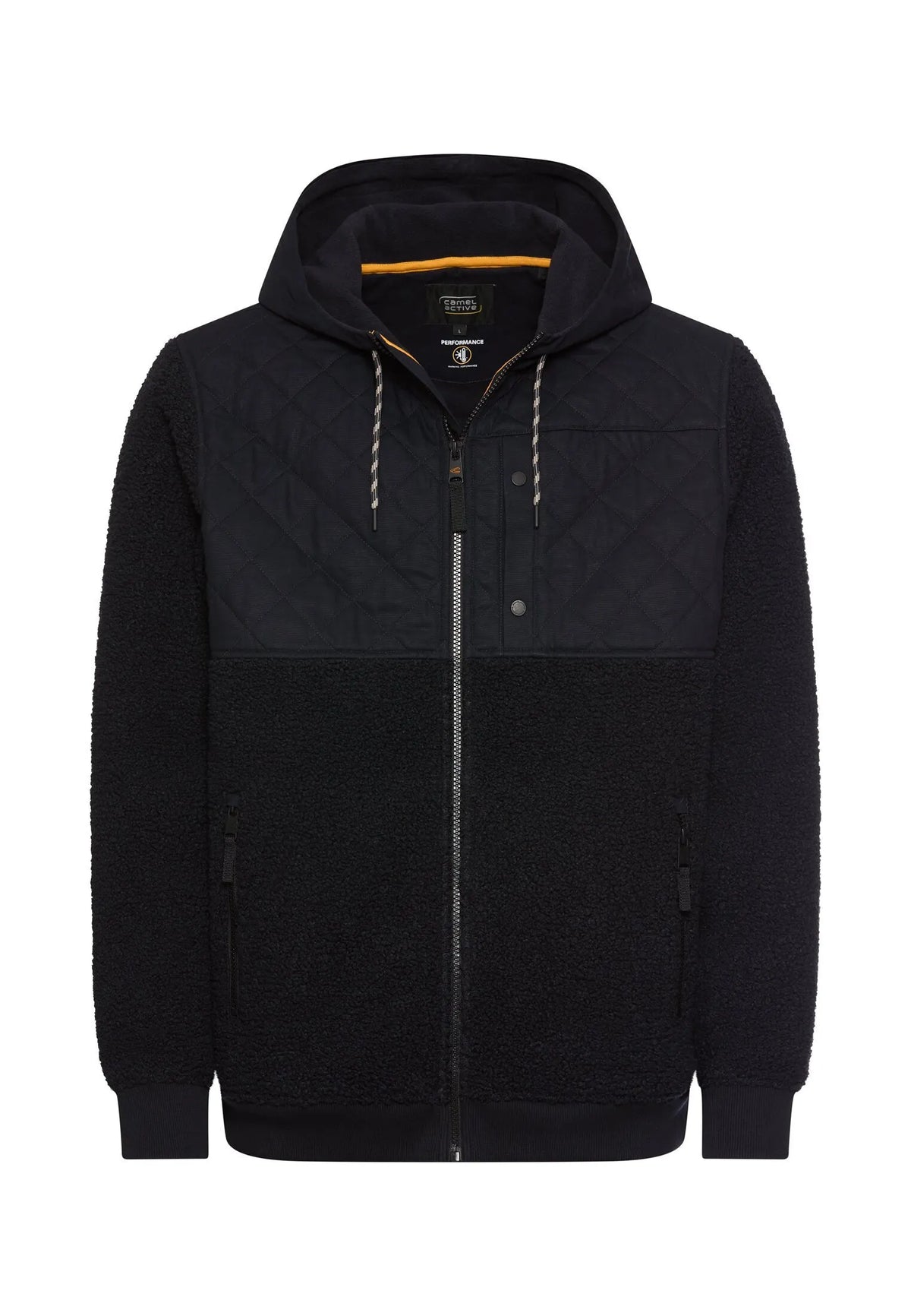 Fleecejacke mit Kapuze