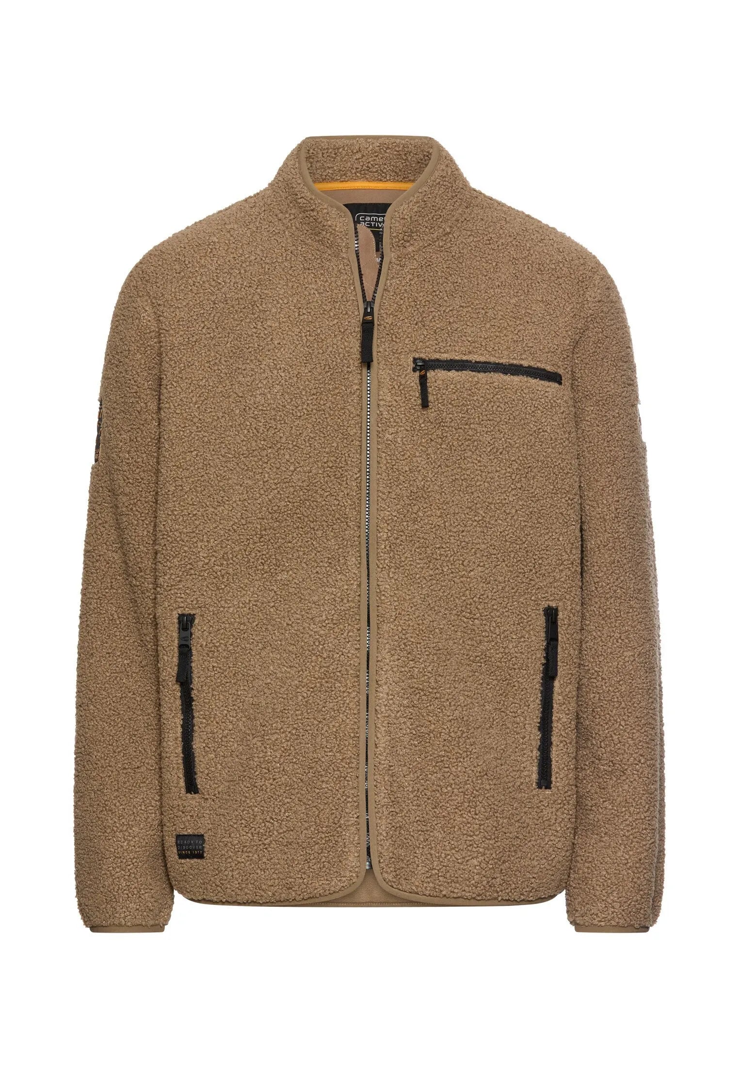 Fleecejacke mit Stehkragen