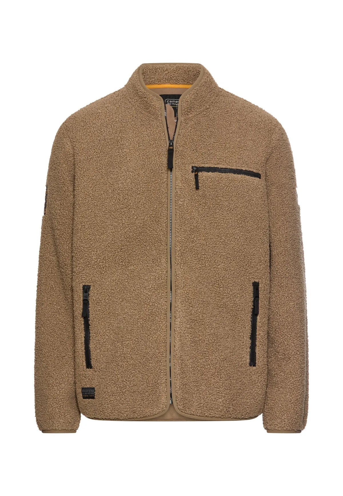Fleecejacke mit Stehkragen