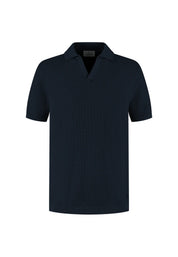 Strick-Poloshirt aus Baumwolle