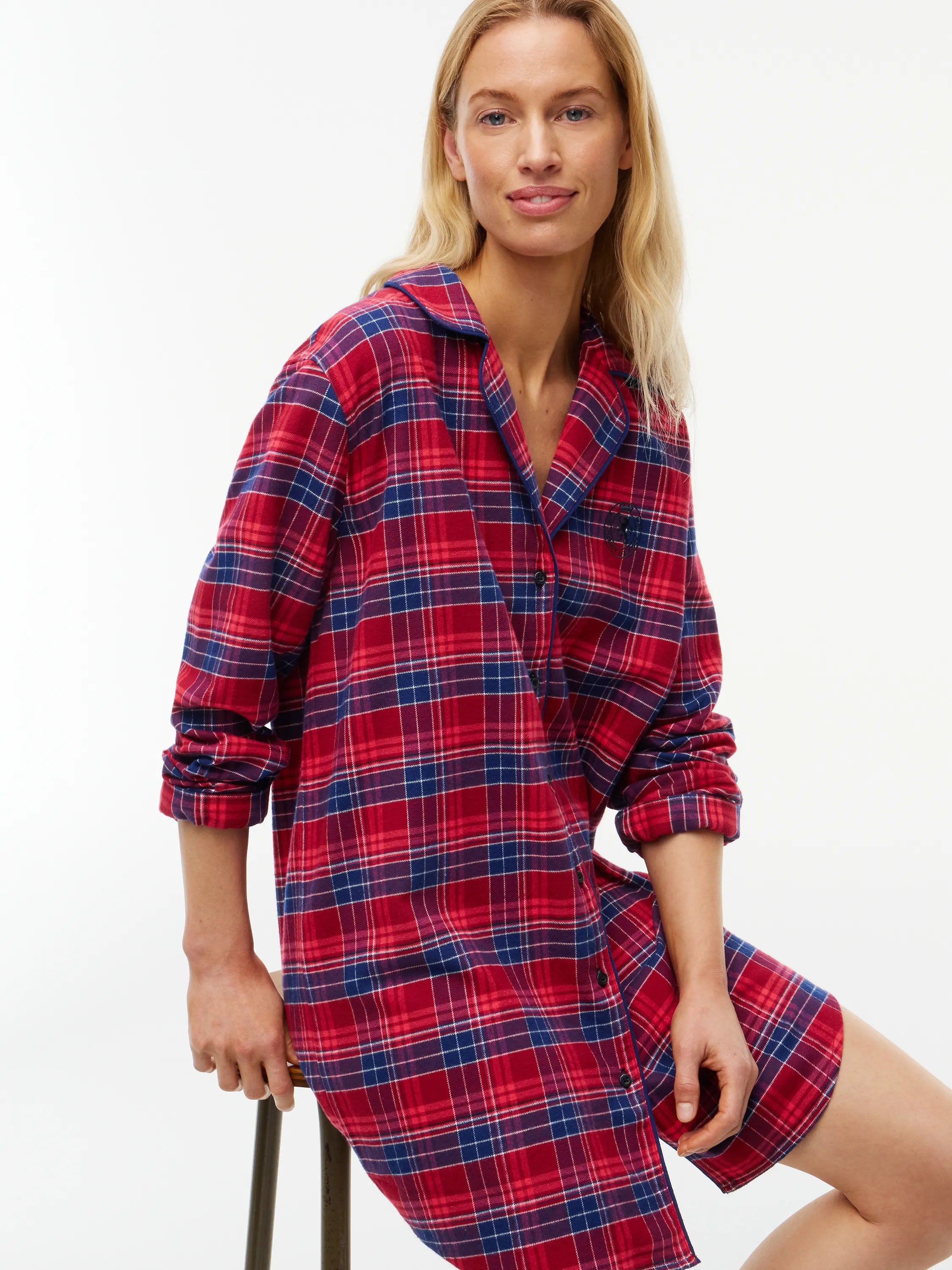 Schlafkleid Mini aus Baumwolle