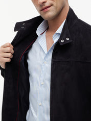 Lederjacke mit Stehkragen