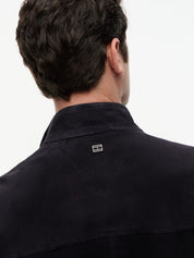 Lederjacke mit Stehkragen
