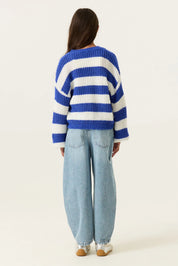 Strickpullover gestreift
