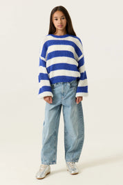 Strickpullover gestreift