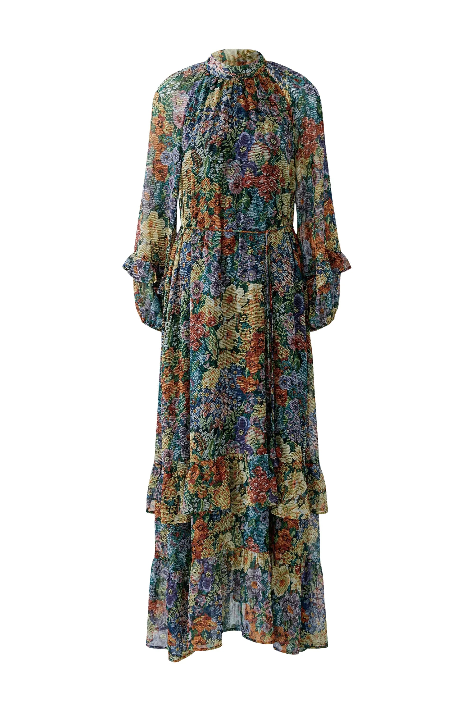 Chiffonkleid Maxi floral