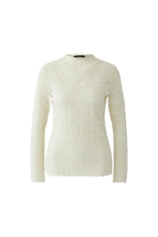 Langarmshirt aus Spitze