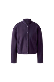 Sweatshirtjacke mit Stehkragen