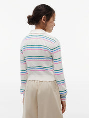 Strickcardigan aus Baumwollmix