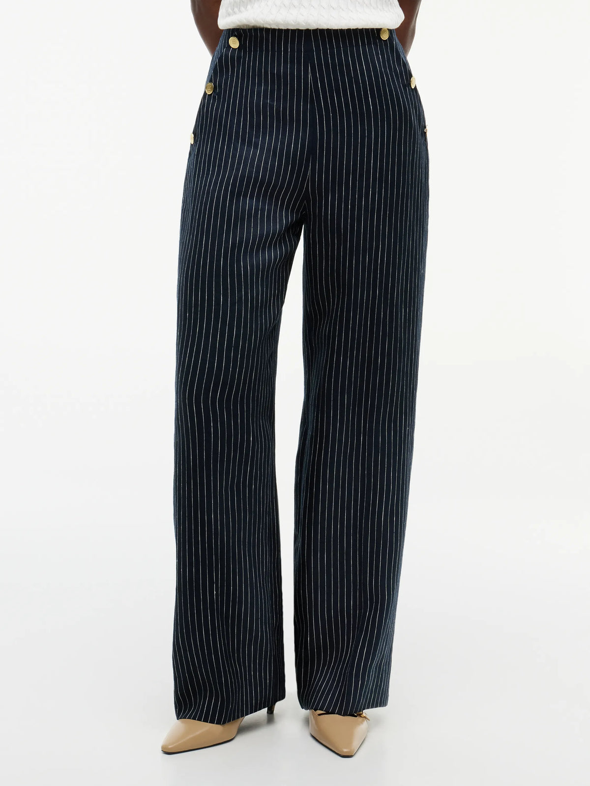 Stoffhose Wide Leg