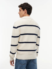 Strickpoloshirt aus Baumwolle