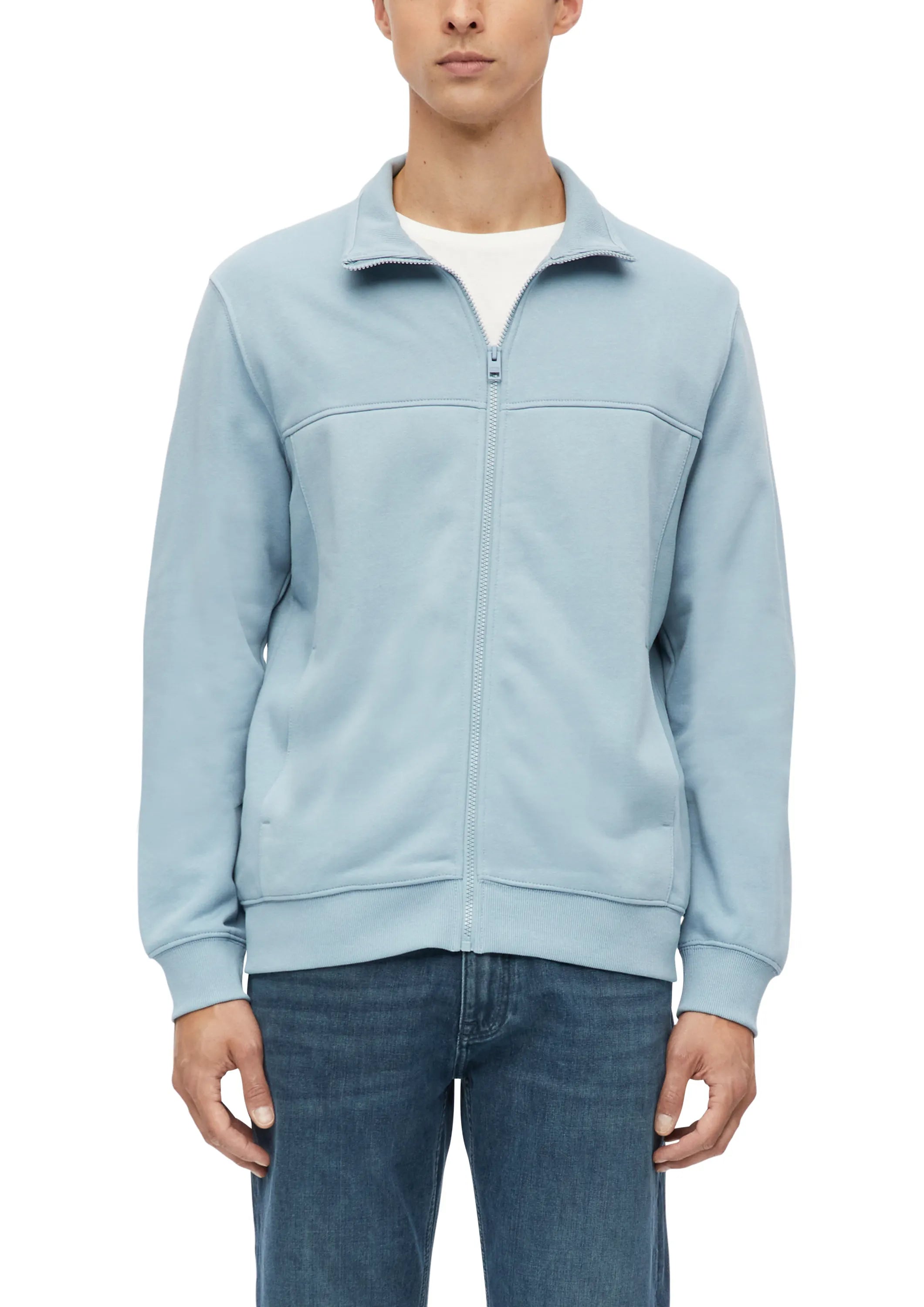 Sweatshirtjacke aus Baumwollmix