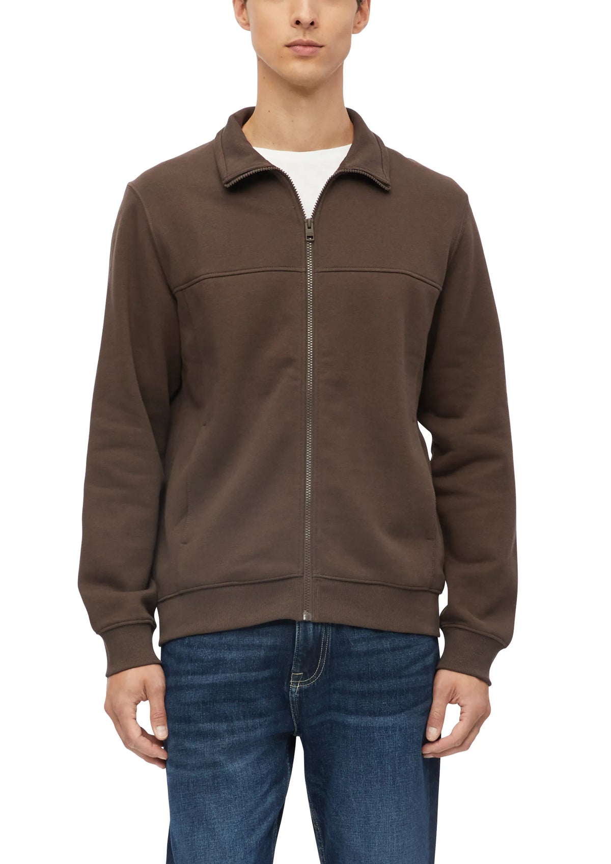 Sweatshirtjacke aus Baumwollmix