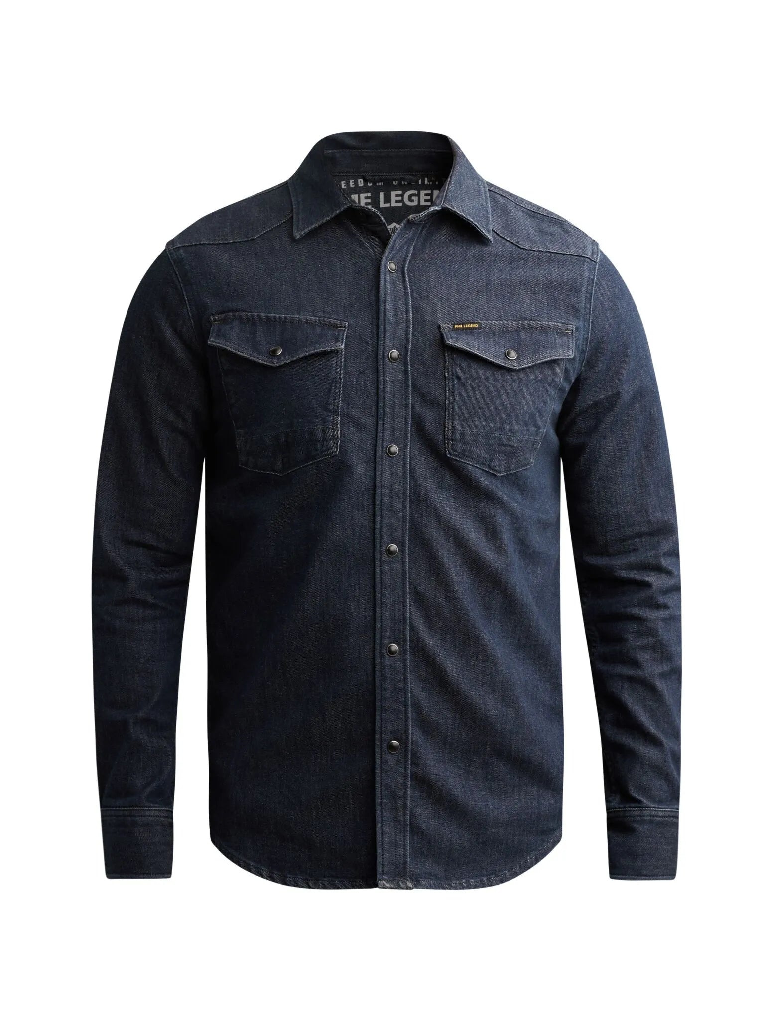 Jeansovershirt aus Baumwollmix