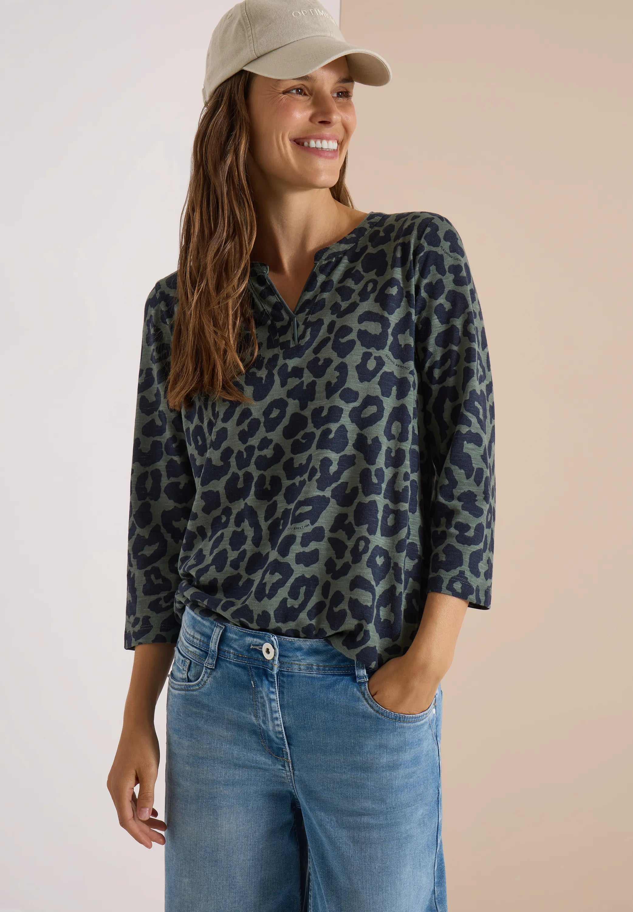 Langarmshirt aus Baumwollmix