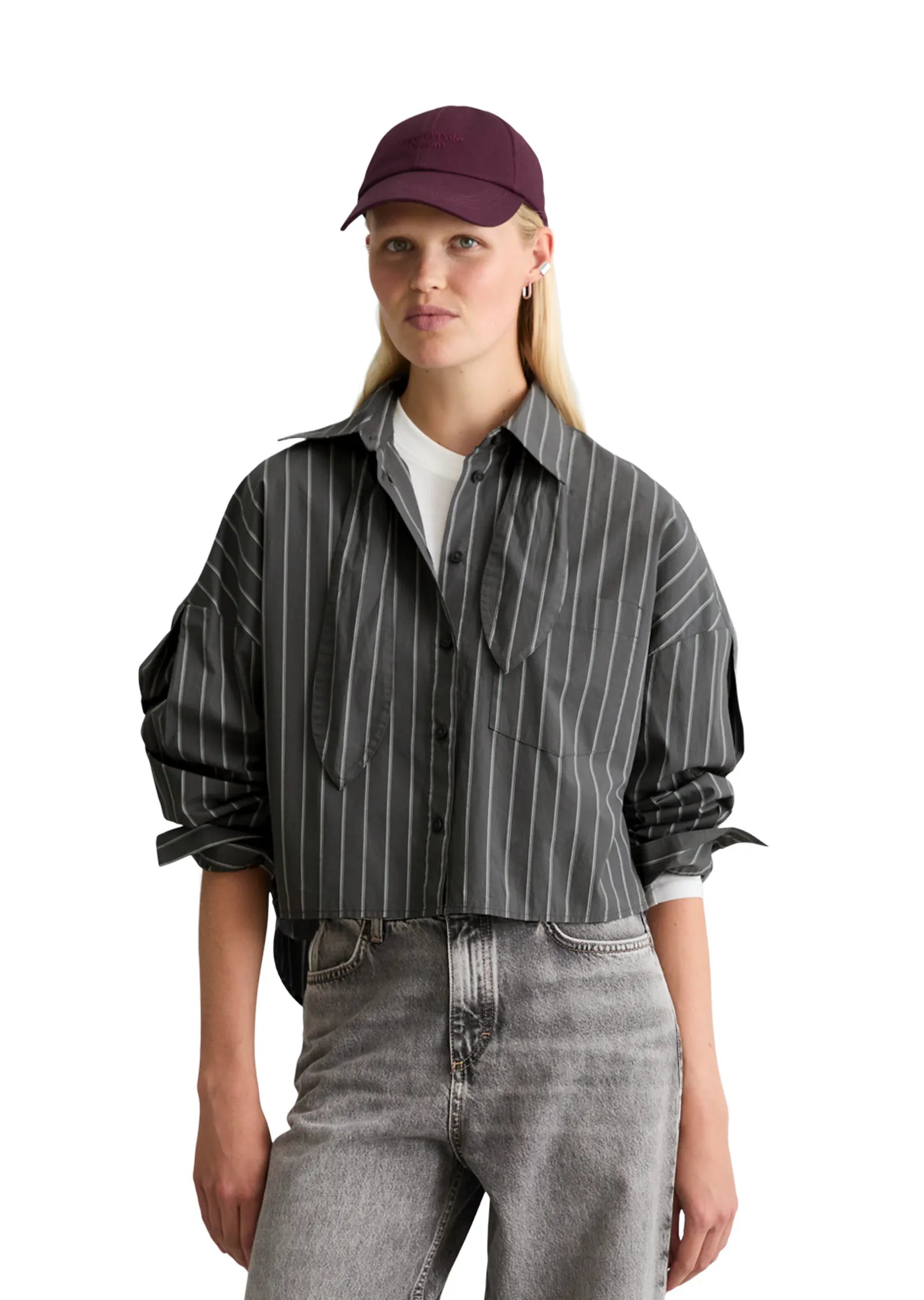 Schluppenbluse Regular-Fit