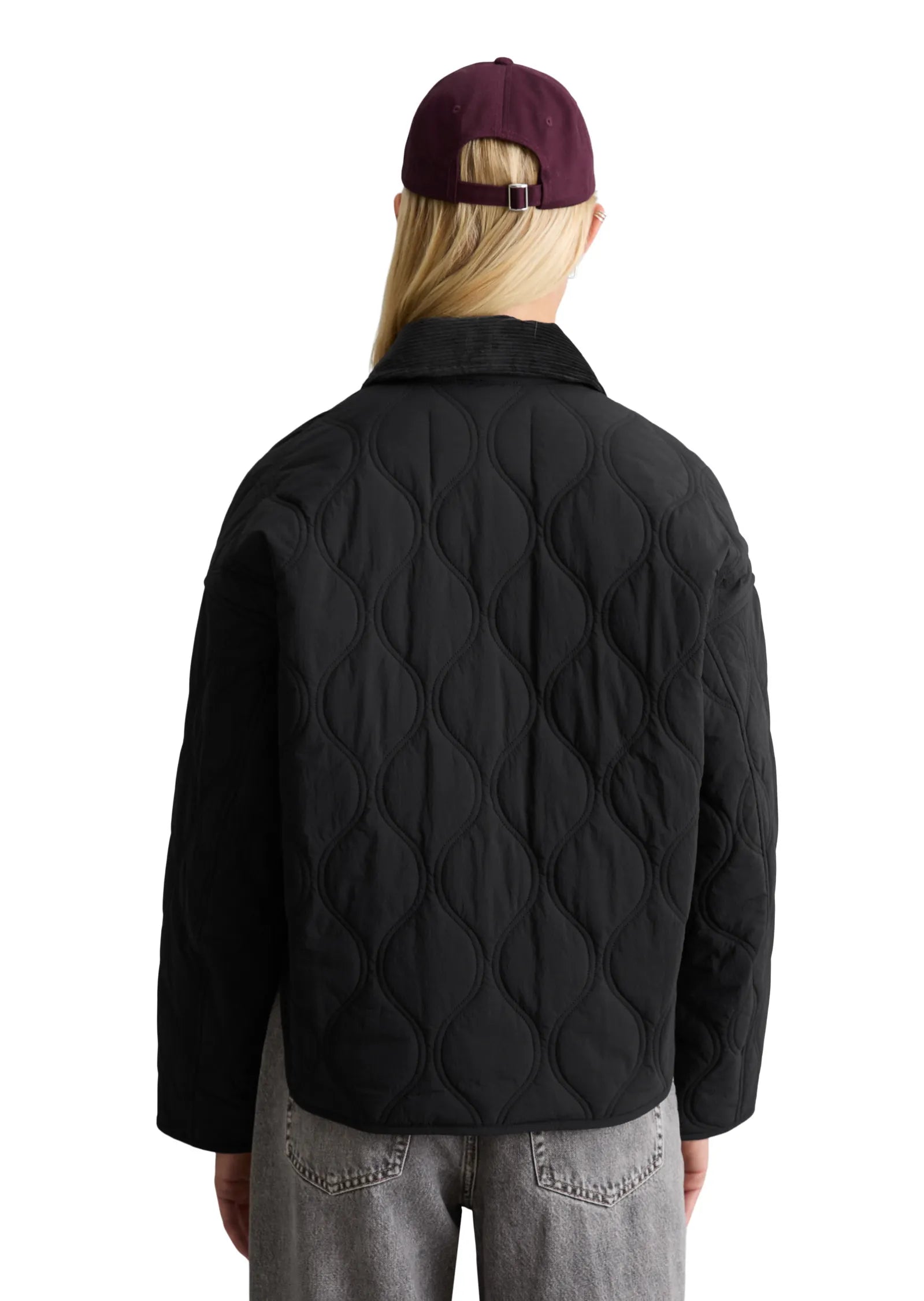 Übergangsjacke mit aufliegendem Kragen