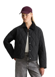 Übergangsjacke mit aufliegendem Kragen