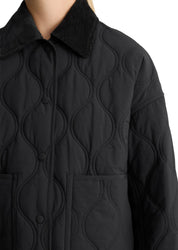 Übergangsjacke mit aufliegendem Kragen