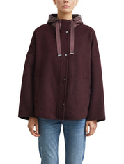 Cape-jacke mit Kapuze