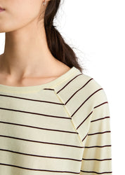Langarmshirt aus Baumwolle gestreift