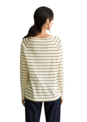 Langarmshirt aus Baumwolle gestreift