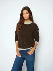 Strickcardigan aus Alpaka-, Wollmix