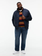 Hybrid-Steppjacke mit Stehkragen