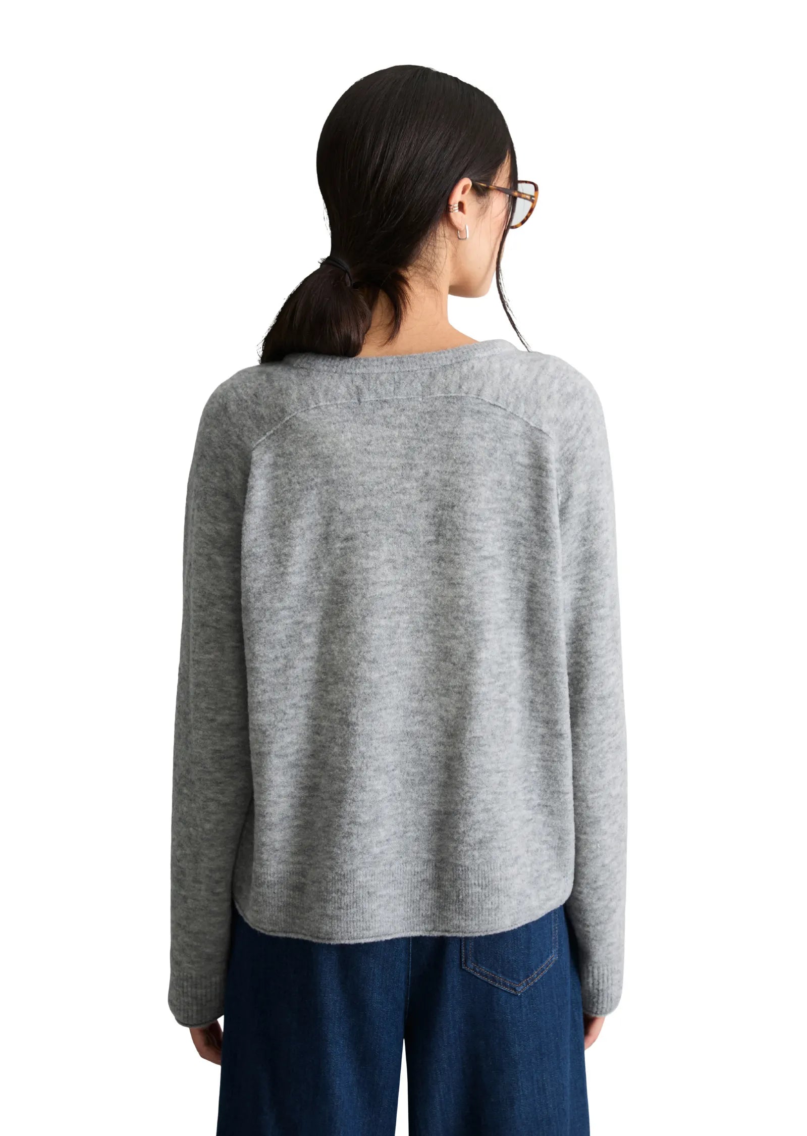 Strickpullover aus Schurwollmix