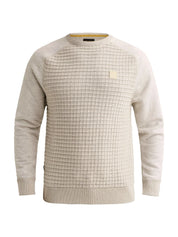 Strickpullover mit Waffelstruktur
