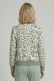 Sweatjacke aus Baumwollmix