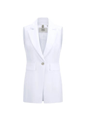 Blazer-Weste aus Viskosemix