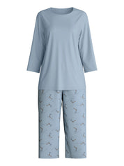 Schlafanzug mit 3/4-Hose