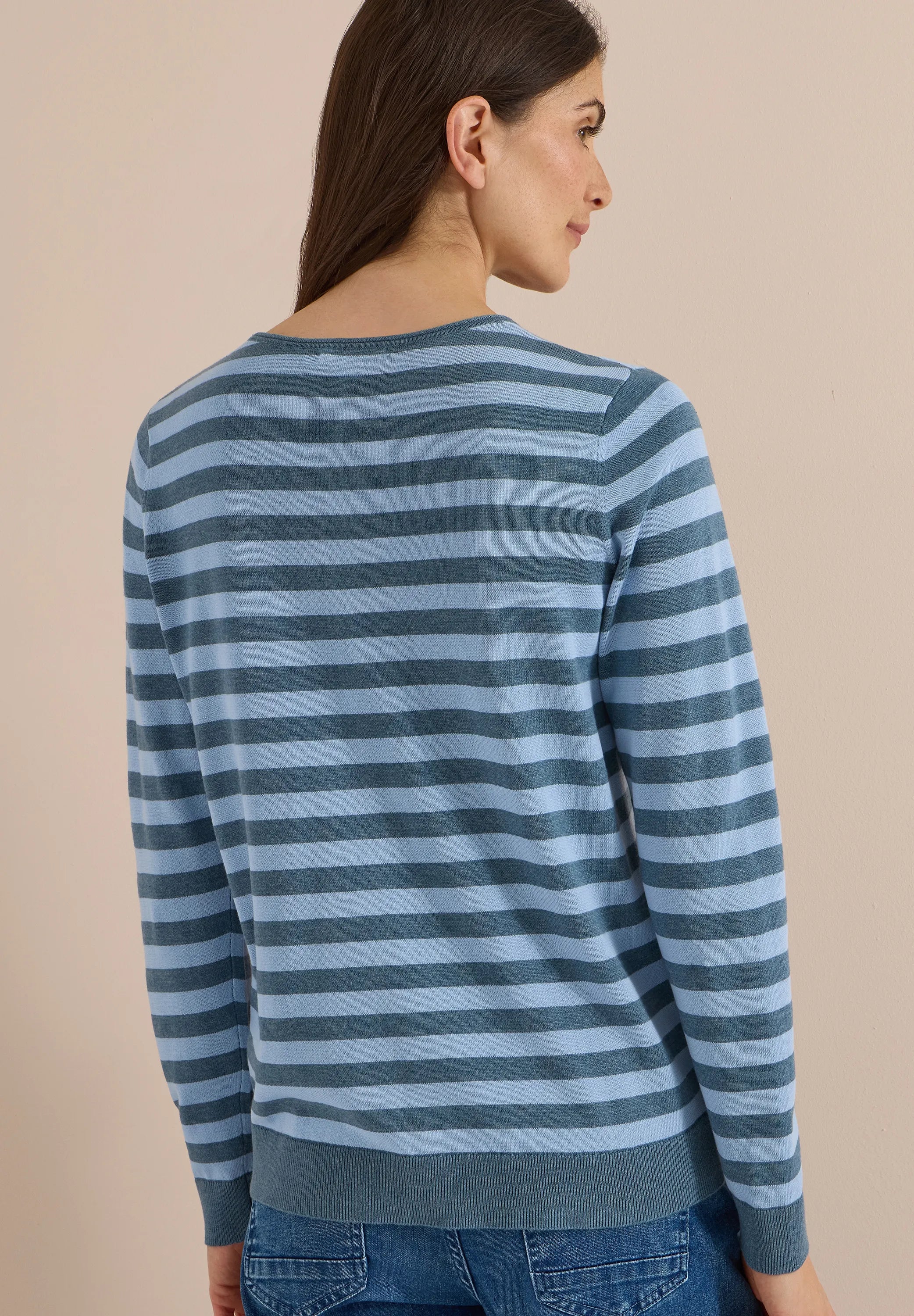 Strickpullover gestreift
