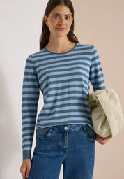 Strickpullover gestreift