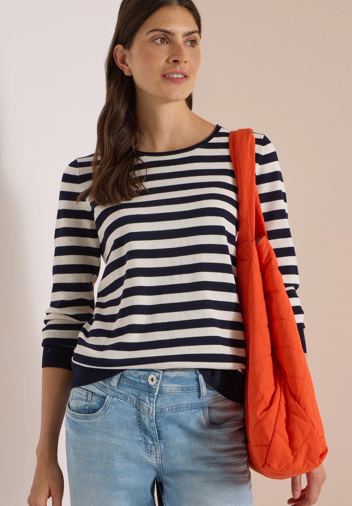 Strickpullover gestreift