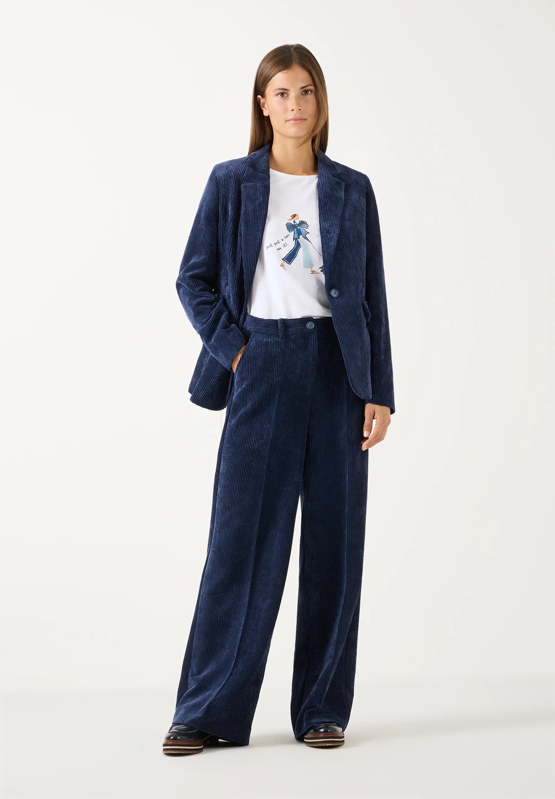 Cordhose Wide Leg