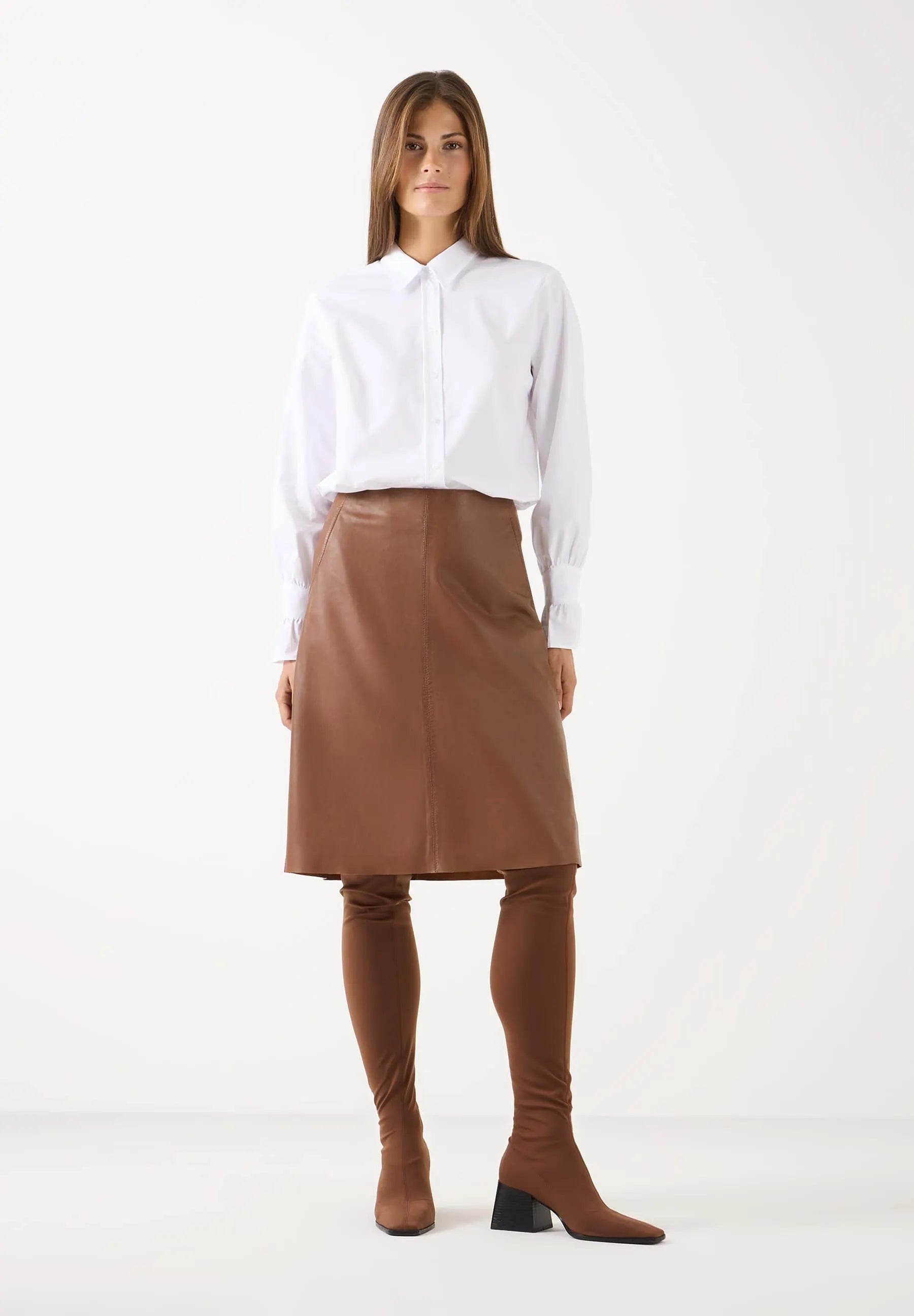 Bluse aus Baumwollmix